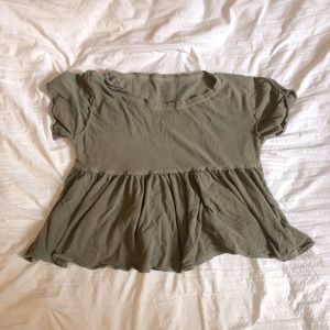 we the free- free people sage babydoll crop top size xs